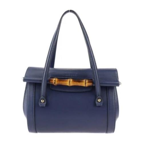 Gucci Vintage Pre-owned Tyg gucci-vskor Blue, Dam