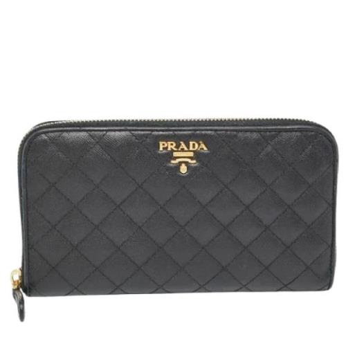 Prada Vintage Pre-owned Laeder plnbcker Black, Dam