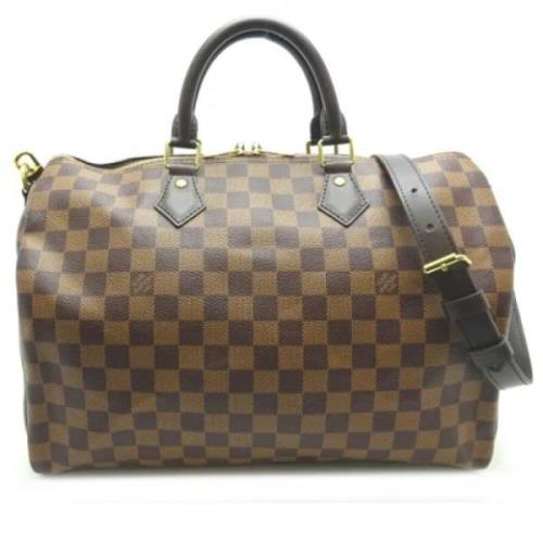 Louis Vuitton Vintage Pre-owned Canvas handvskor Brown, Dam