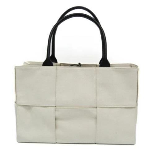 Bottega Veneta Vintage Pre-owned Canvas totevskor Beige, Dam