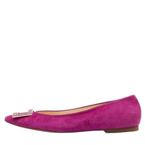 Carolina Herrera Pre-owned Pre-owned Mocka lgskor Pink, Dam