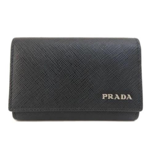 Prada Vintage Pre-owned Laeder nyckelhllare Black, Dam