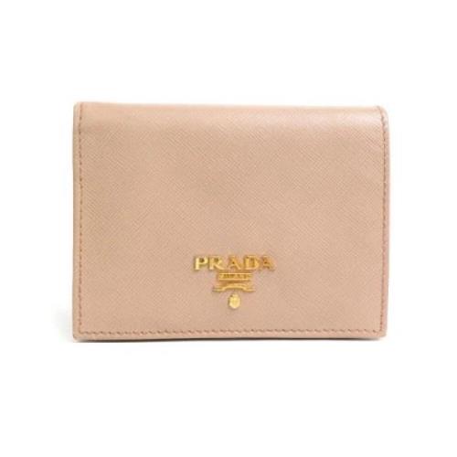 Prada Vintage Pre-owned Laeder plnbcker Beige, Dam