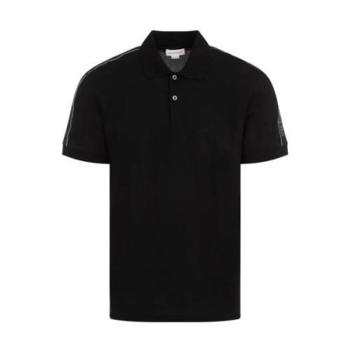 Alexander McQueen Svart Polo Black, Herr