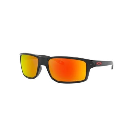 Oakley Sportiga Rektangulära Solglasögon Prizm Ruby Black, Herr