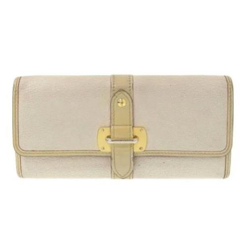 Louis Vuitton Vintage Pre-owned Tyg plnbcker Beige, Dam