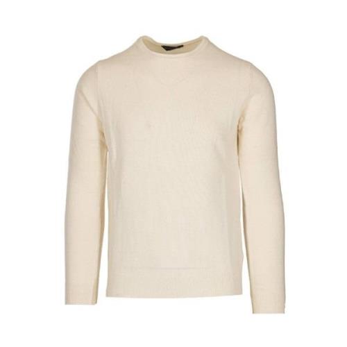 Daniele Fiesoli Räfflad Ull Cashmere Turtleneck Tröja Beige, Herr