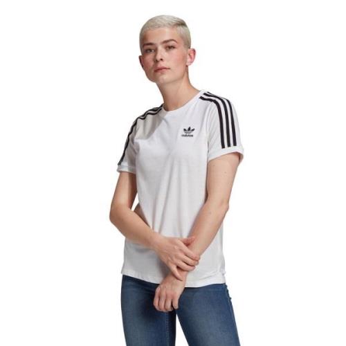 Adidas 3-Stripes Tee för Kvinnor White, Dam