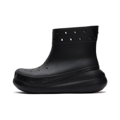 Crocs Klassisk Crush Regn Boot Black, Dam