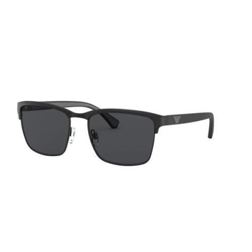 Emporio Armani 2087 Solglasögon i Mattsvart Black, Herr