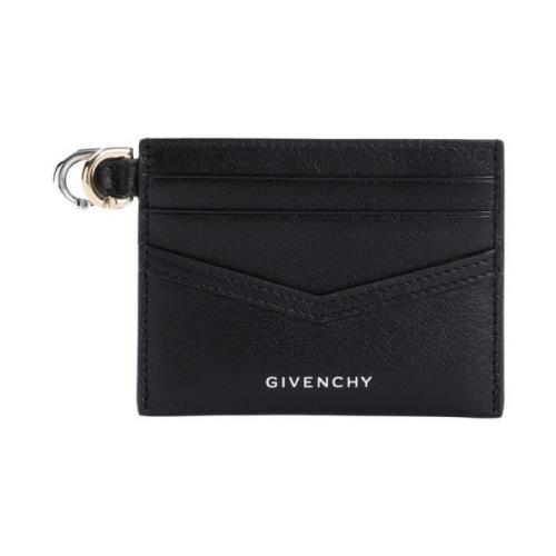 Givenchy Svart Läder Plånbok Black, Dam