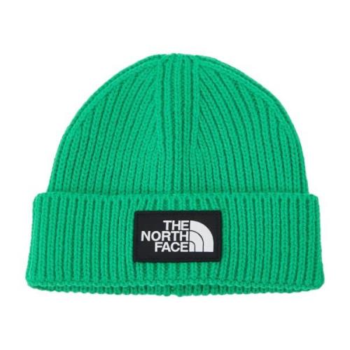 The North Face Box Logo Cuffed Beanie Green, Unisex