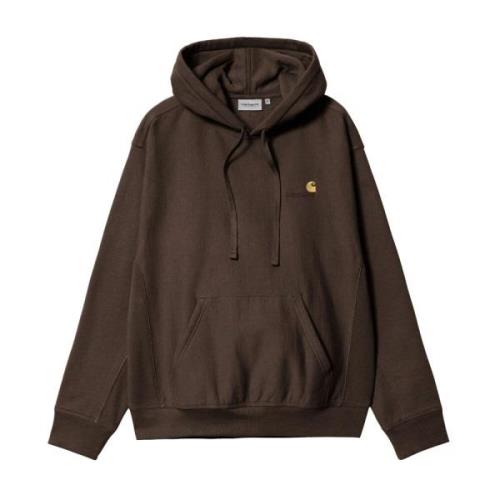 Carhartt Wip Huvtröja med amerikansk skrift Brown, Herr