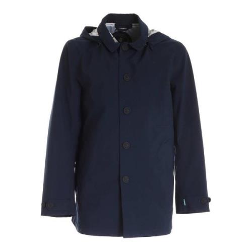 Save The Duck Blå Benjamin Trench Coat Blue, Herr