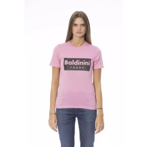 Baldinini Elegant Rosa T-shirt Italiensk Stil Pink, Dam
