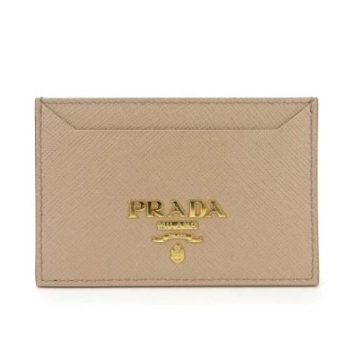 Prada Vintage Pre-owned Laeder plnbcker Beige, Dam