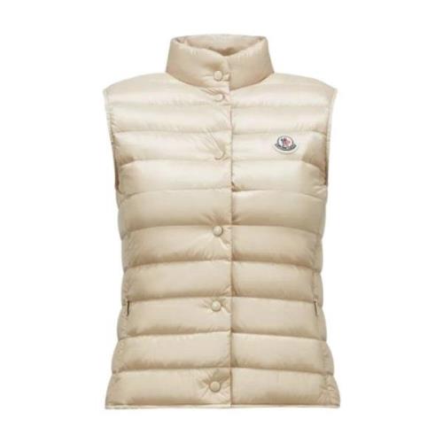 Moncler Slim Cut Down Gilet Beige Beige, Dam