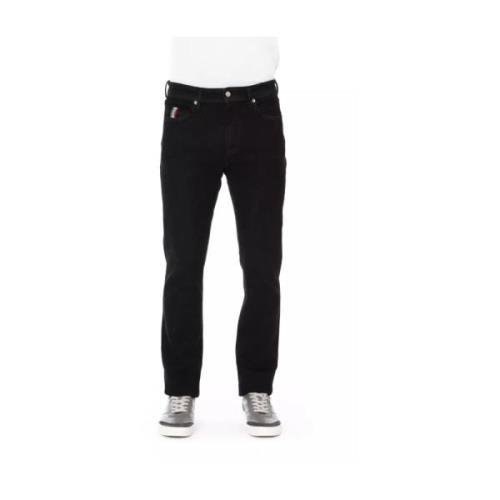 Baldinini Trendiga Svarta Bomulls Jeans Byxor Black, Herr