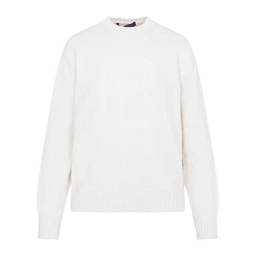 Ralph Lauren Off-White Pullover Sweater White, Dam