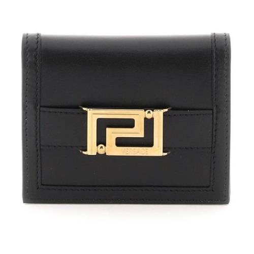 Versace Greca Goddess Läder Plånbok Black, Dam