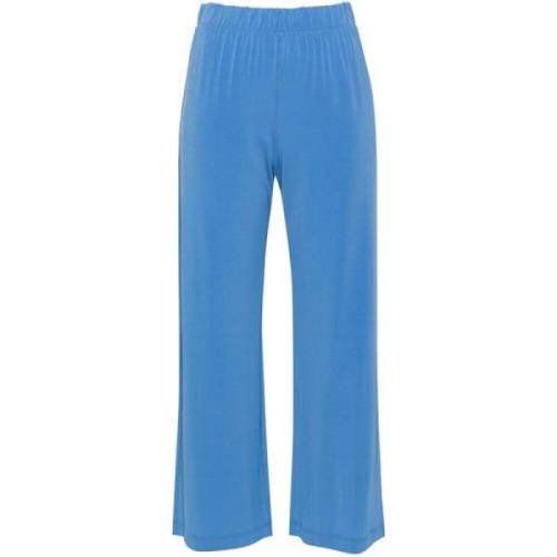 Le Tricot Perugia Blå Jersey Capri Byxor Blue, Dam