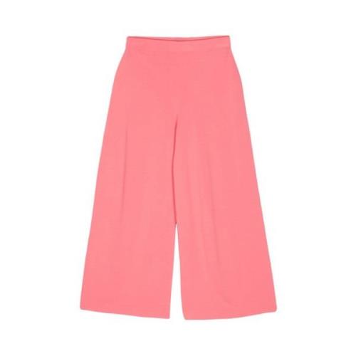 D.Exterior Korallrosa Wide-Leg Capri Byxor Pink, Dam