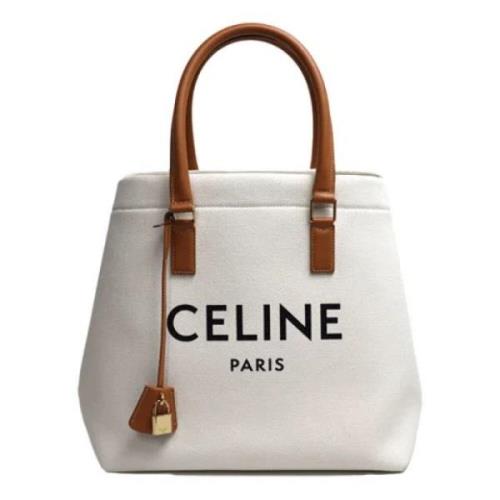 Celine Vintage Pre-owned Tyg celine-vskor White, Dam