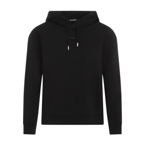 Jacquemus Gros Grain Hoodie Black, Dam