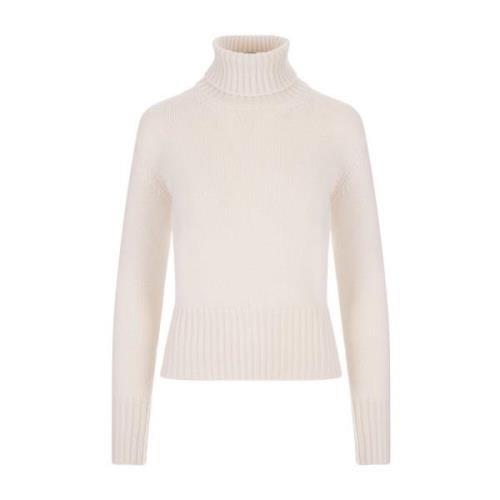 Fedeli Kashmir Turtleneck Tröja Vit White, Dam