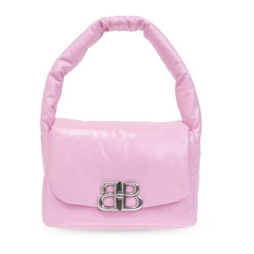 Balenciaga ‘Monaco Small Sling’ Axelväska Pink, Dam