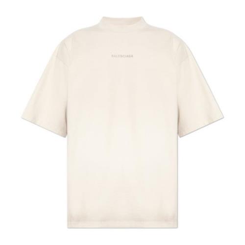 Balenciaga T-shirt med logotyp Gray, Herr