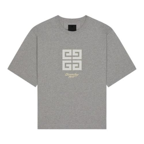 Givenchy Grå Bomull Crew Neck T-shirt Gray, Herr