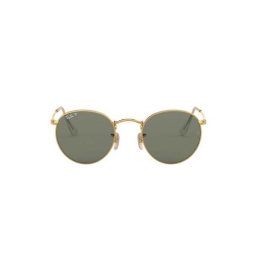 Ray-Ban Round Metal Solglasögon i Guld Yellow, Herr