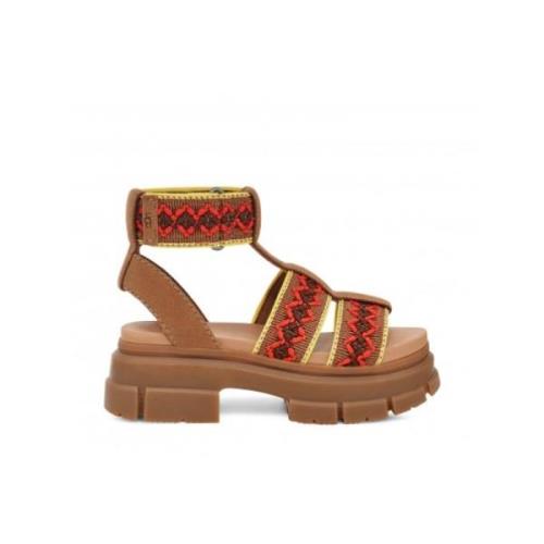 UGG Suede Strap Sandals Brown, Dam