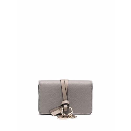 Chloé Kornat Läder Tri-Fold Plånbok Gray, Dam