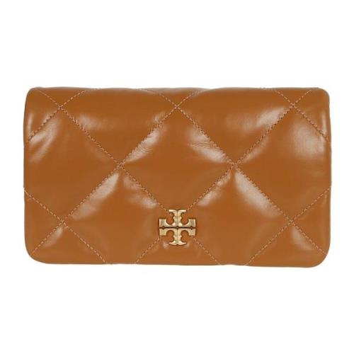 Tory Burch Diamant Quilt Kedjeplånbok Brown, Dam