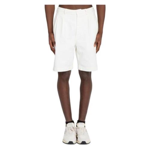 Sunflower Stiliga Veckade Shorts för Kvinnor White, Herr