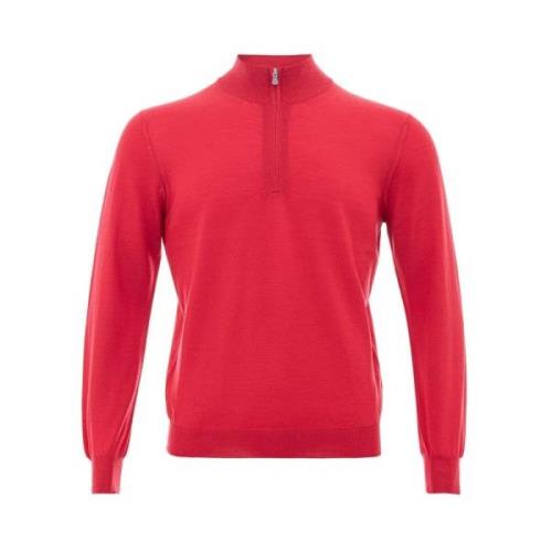 Gran Sasso Elegant Ull T-shirt Red, Herr