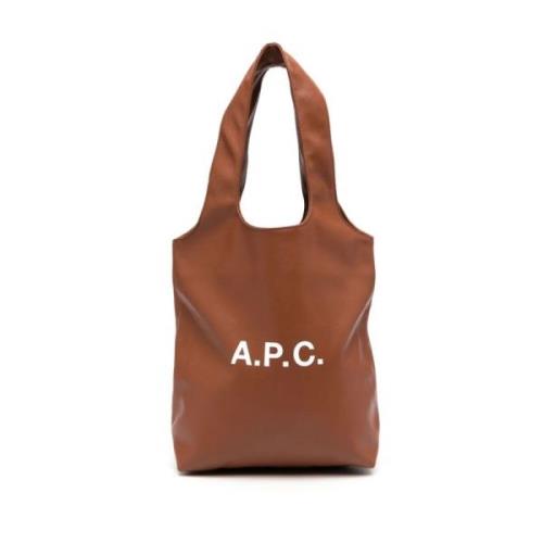 A.p.c. Brun Vertikal Toteväska Unisex Brown, Dam