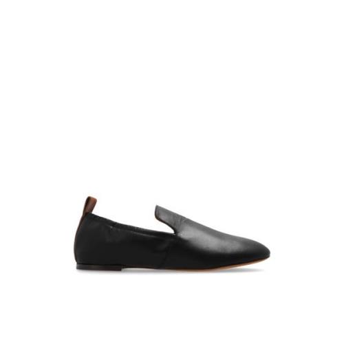 Lanvin Läder balettlägenheter Black, Dam