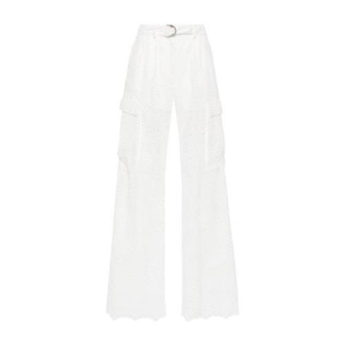 Ermanno Scervino Vita Bomullsbyxor Broderie Anglaise White, Dam