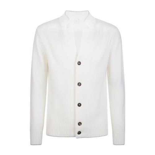 Eleventy Snygg Cardigan för Kvinnor White, Herr