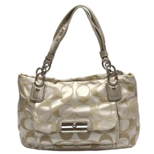 Coach Pre-owned Pre-owned Tyg handvskor Gray, Dam