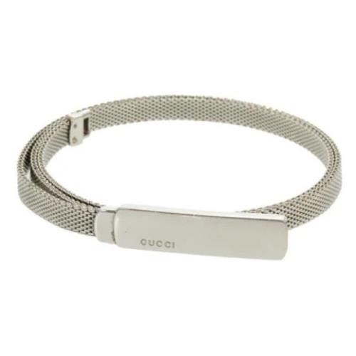 Gucci Vintage Pre-owned Silver skrp Gray, Dam