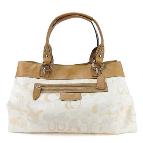 Coach Pre-owned Pre-owned Tyg totevskor White, Dam