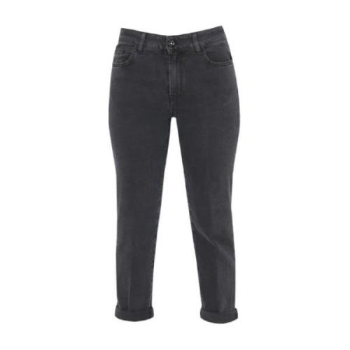 Kocca Svarta Denimbyxor Hög Prestanda Black, Dam