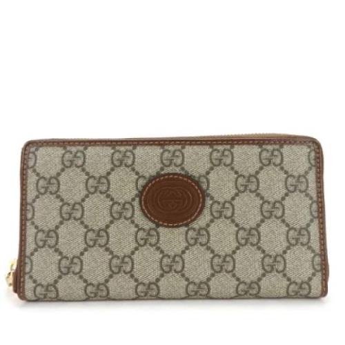 Gucci Vintage Pre-owned Canvas plnbcker Beige, Dam