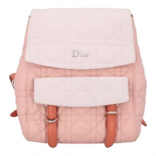 Dior Vintage Pre-owned Laeder ryggsckar Pink, Dam