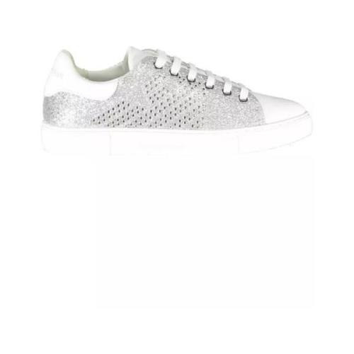 Emporio Armani Silver Lure Sportskor med Kontrasterande Detaljer Gray,...