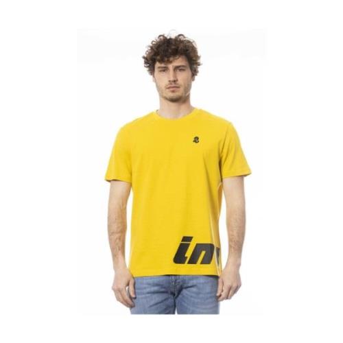 Invicta Logo Print Rund Hals T-shirt Yellow, Herr